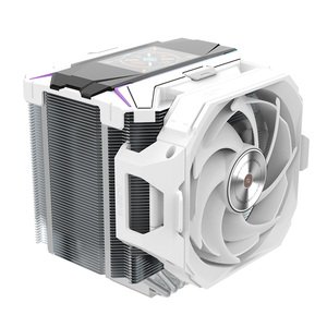 ALSEYE M120D ARGB CPU Air Cooler, 4 Direct Contact Heatpipes, Dual ARGB Fans - White