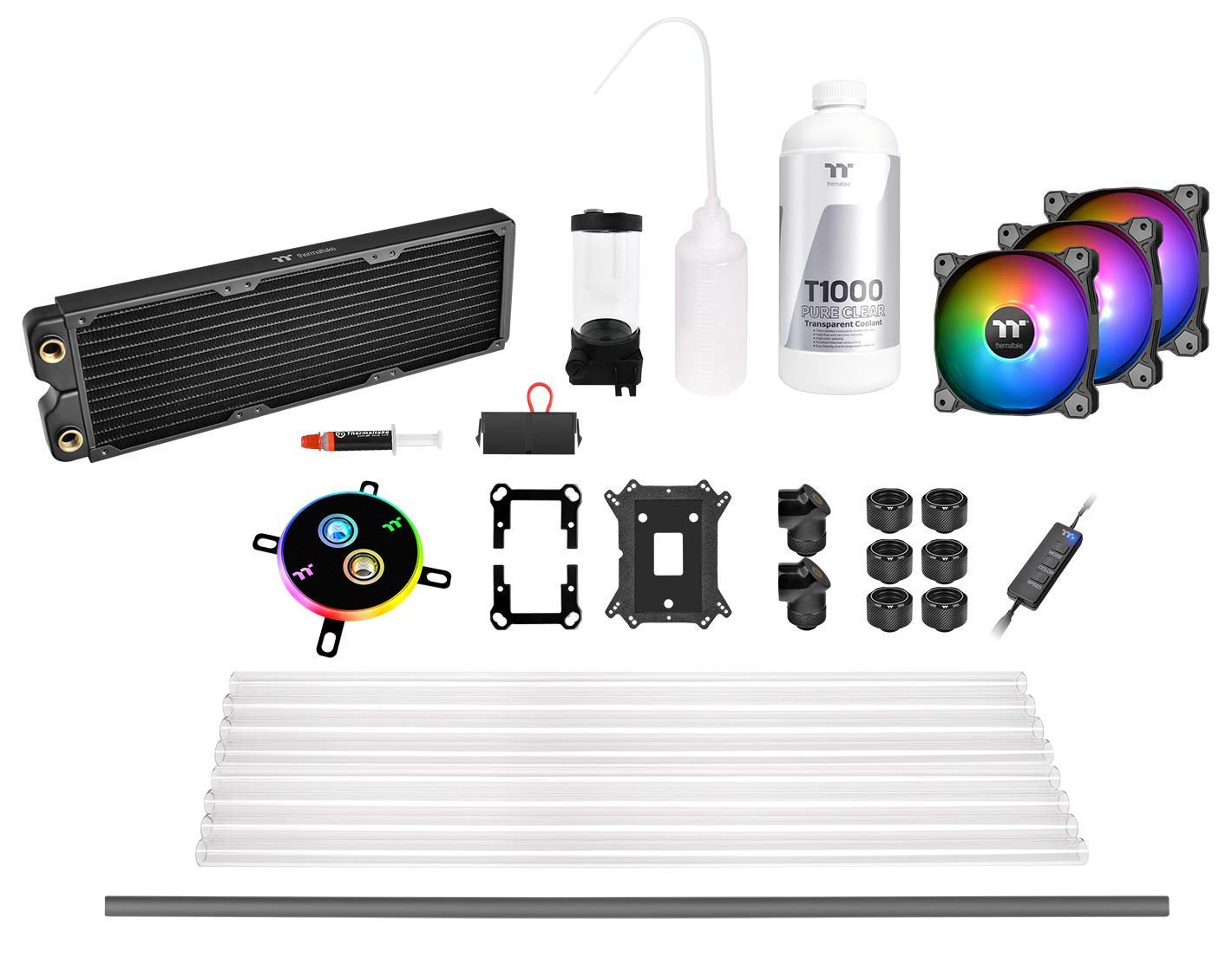 Thermaltake Pacific C360 DDC Res/Pump 5V Motherboard Sync Copper Radiator Soft Tube Liquid Cooling Kit