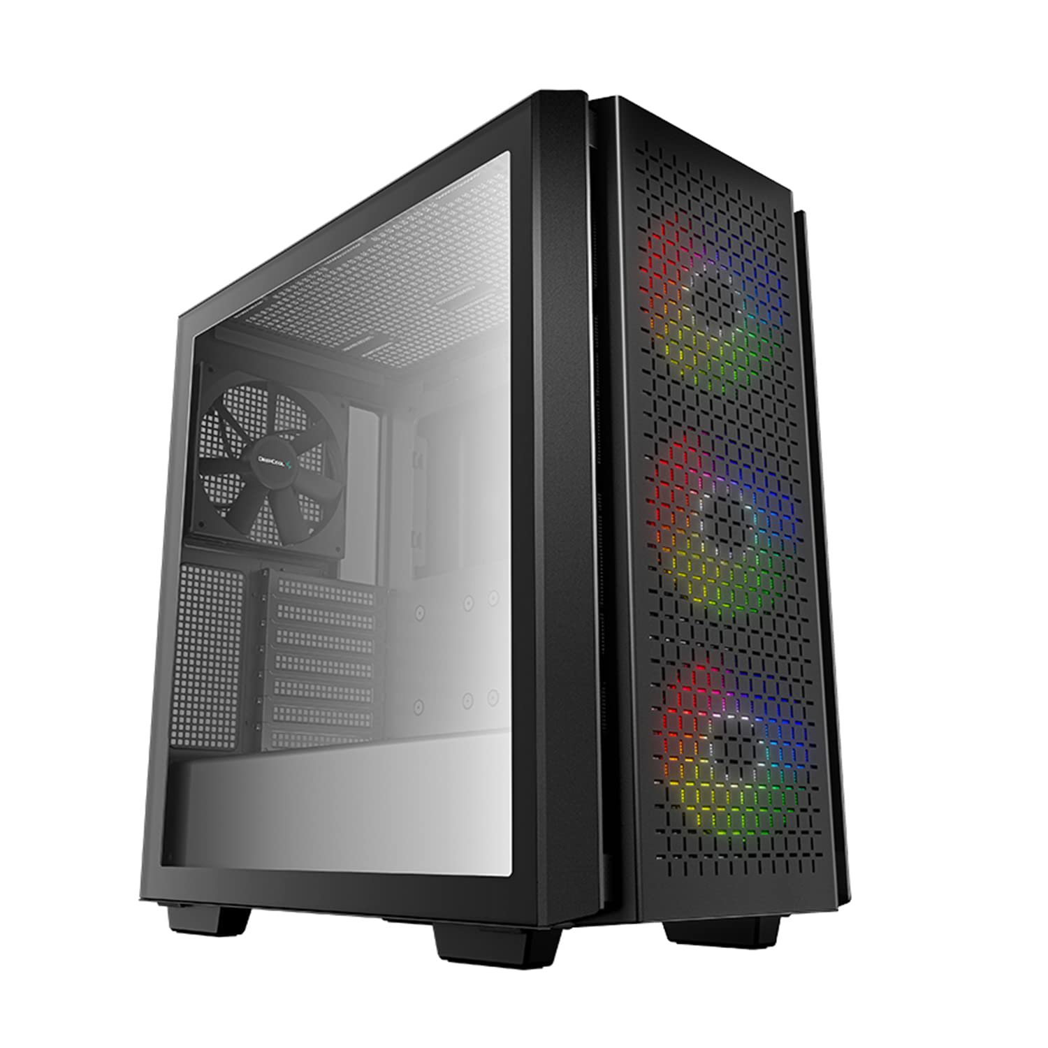 DeepCool CK560 PC Case ATX High-Airflow Front Panel with 3pcs 120mm ARGB Fans Mid-Tower Gaming Case Tempered Glass