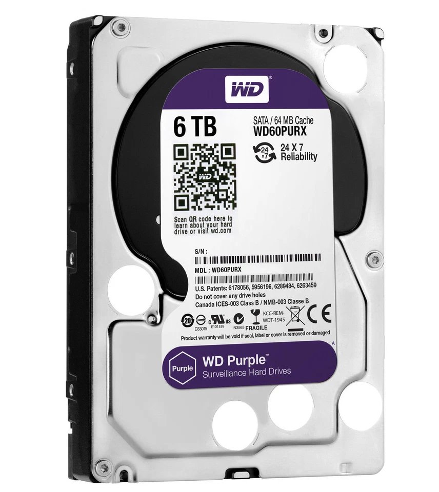 Western Digital 3TB WD Purple HDD Internal Hard Drive