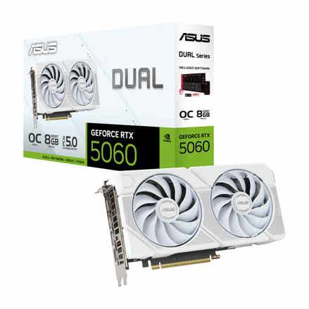 ASUS Dual GeForce RTX™ 5060 8GB GDDR7 White OC Edition