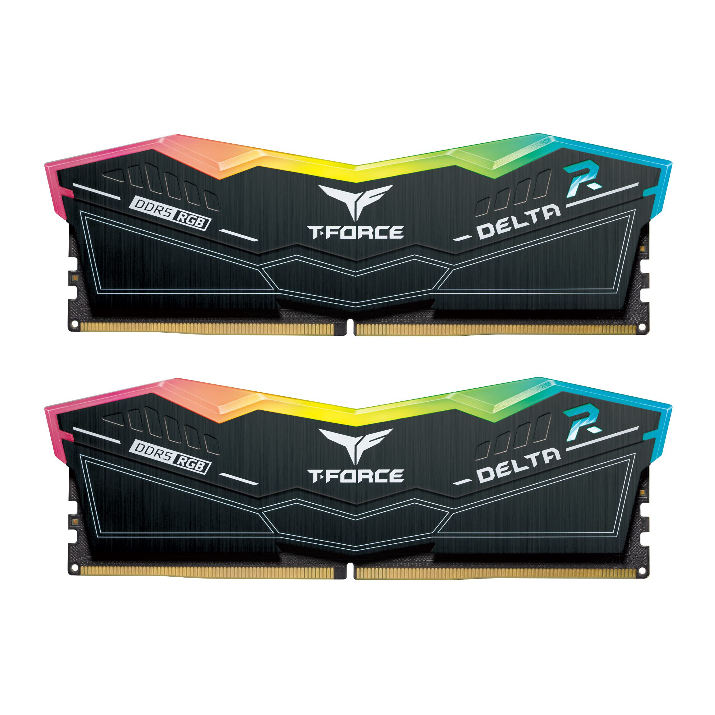 TEAMGROUP T-Force Delta RGB DDR5 16GB (2x8GB) 6000MHz CL38 Intel XMP 3.0 & AMD Expo - Black