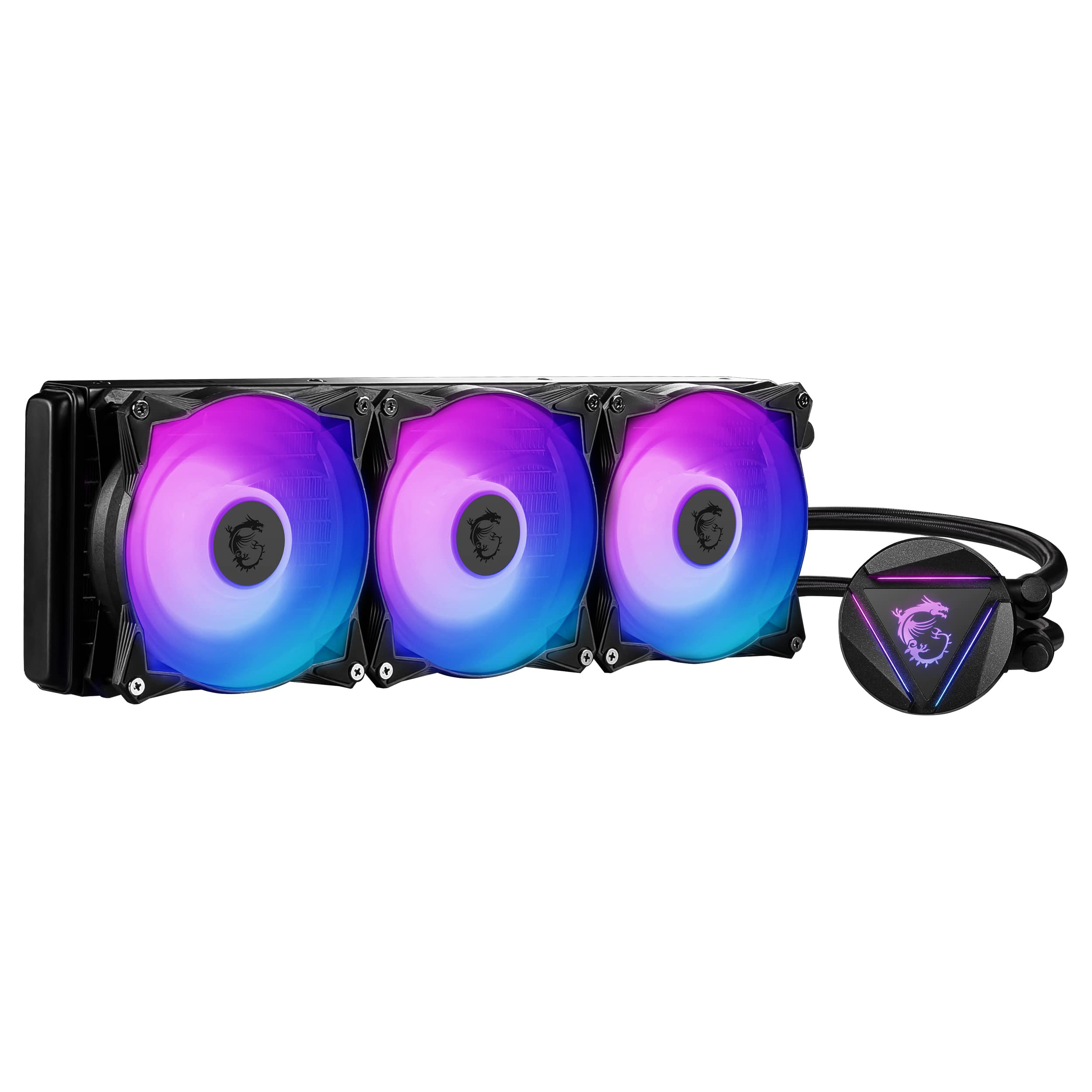 MSI MAG CORELIQUID 360R V2 Liquid CPU Cooler '360mm Radiator, 3X 120mm ARGB PWM Fan, ARGB - White