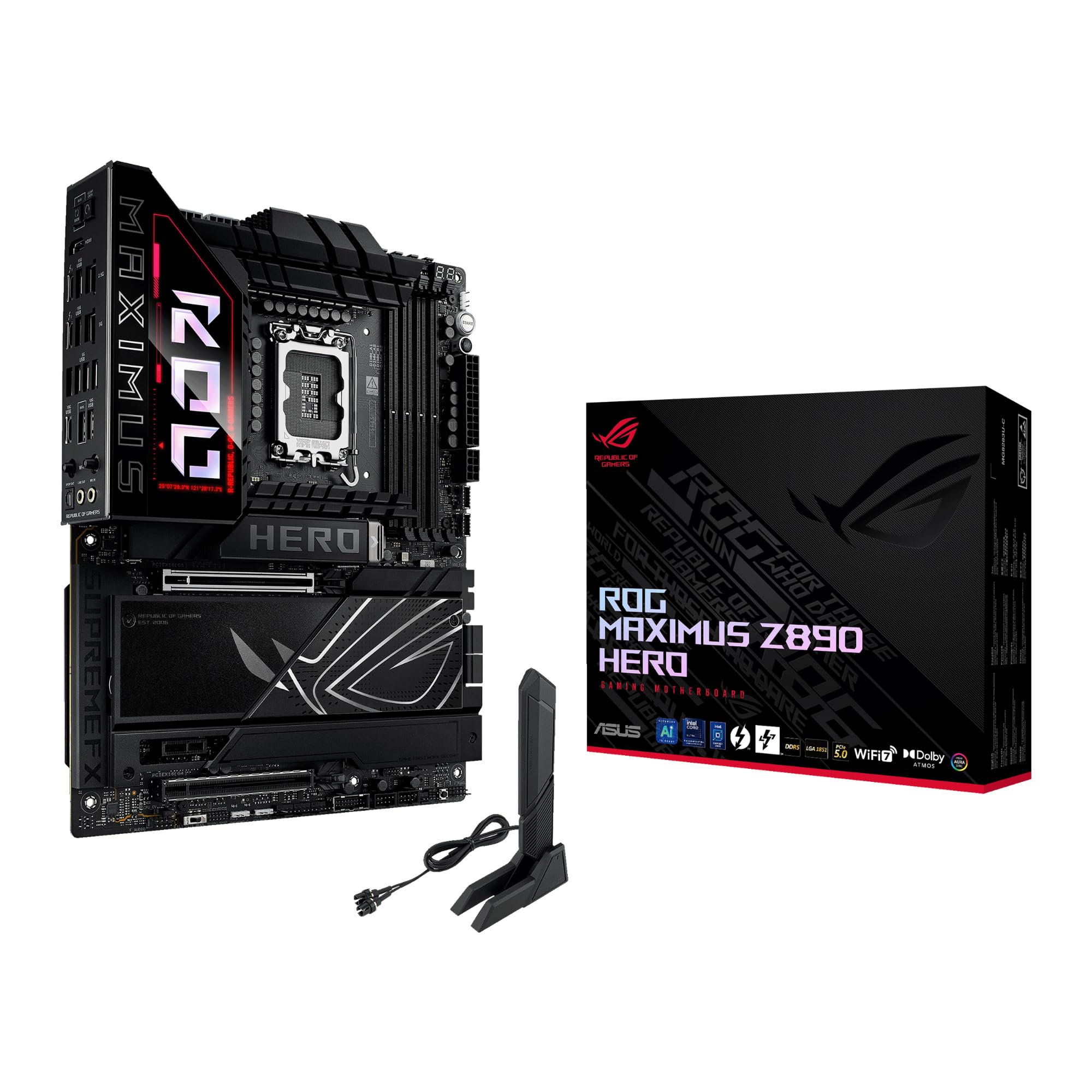 ASUS ROG Maximus Z890 Hero Intel® Z890 LGA 1851 ATX Motherboard, Advanced AI PC-Ready