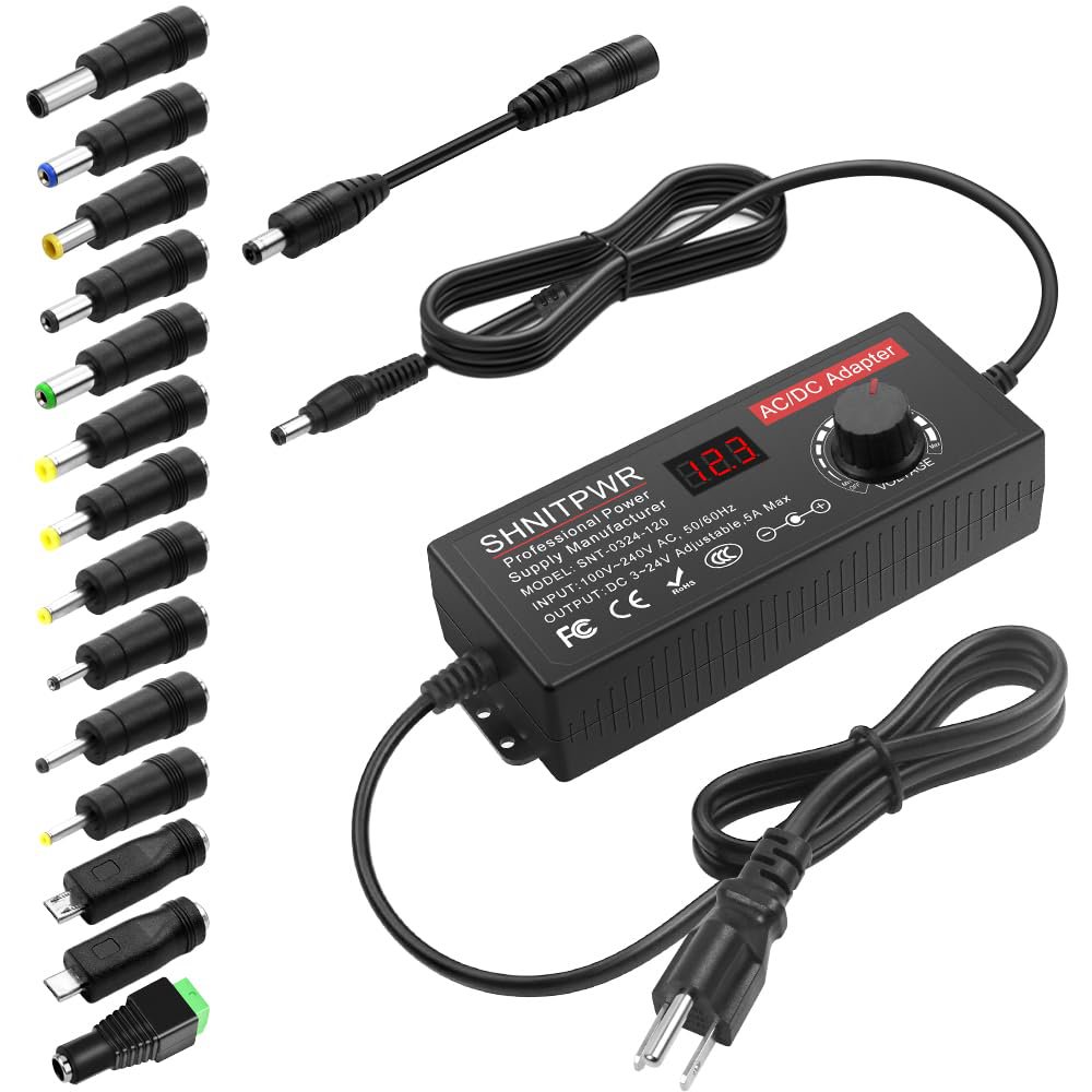 Laptop Charger (Notebook) 12V 15V 16V 18V 19V 20V 24V Adjustable Universal Power Adapter Charger for all kind of Laptops