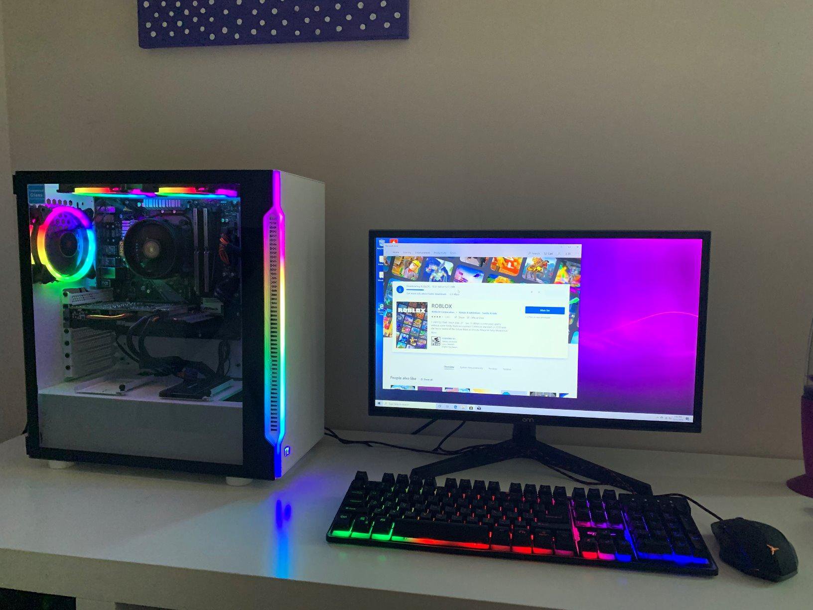 Gaming PC — Ryzen 7 7800X3D · 32GB DDR5 RAM · RTX 4060 8GB · 1TB NVMe SSD