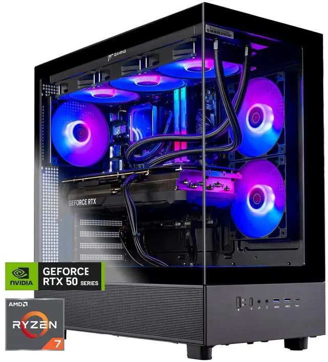 Gaming PC — Ryzen 7 9700X · 16GB DDR5 RAM · RTX 5060 Ti OC 16GB · 1TB NVMe SSD