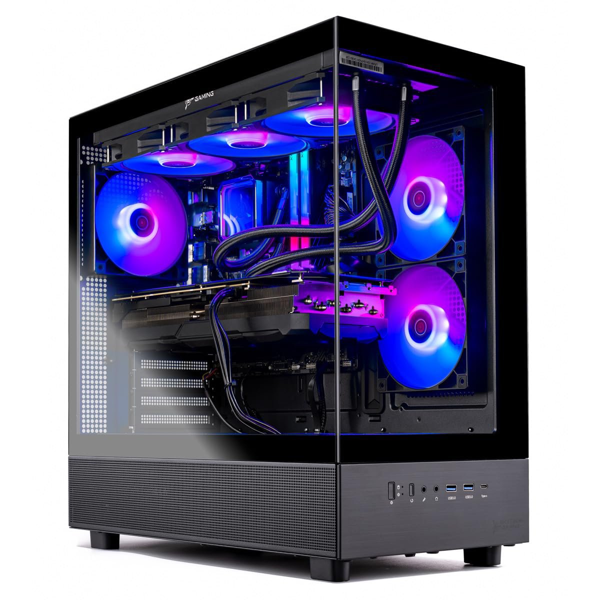 Gaming PC — Core i5-14600KF · 16GB RAM DDR4 · RX 9070 OC 16GB · 1TB NVMe SSD