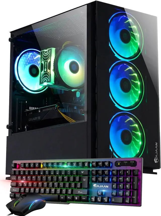 Gaming PC — Ryzen 5 5500 · 16GB RAM 3600MHz · RTX 3050 6GB · 512GB NVMe SSD