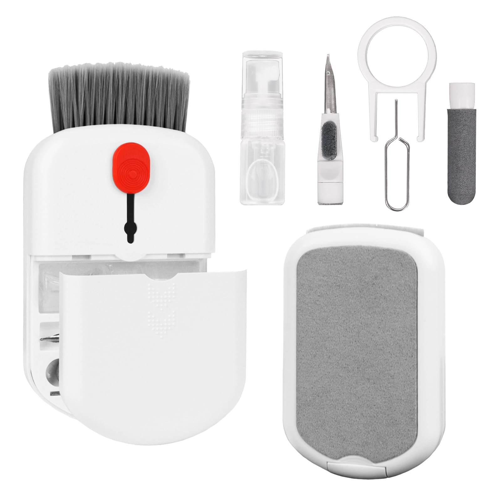 21 in 1 Multifunctional Cleaner for Cellphone Airpods Cleaner Kit for AirPods Keyboard Laptop PC Monitor - White