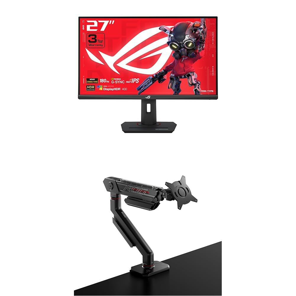 ASUS ROG Strix XG27WCS 27" 1440P HDR400 USB-C Curved Gaming Monitor