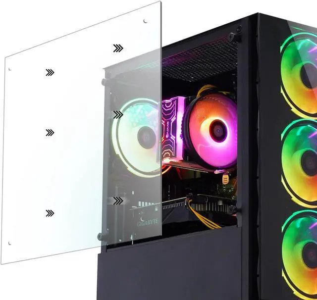 Gaming PC — Ryzen 5 5600X · 32GB RAM 3600MHz · RTX 4060 Ti 8GB · 1TB NVMe SSD