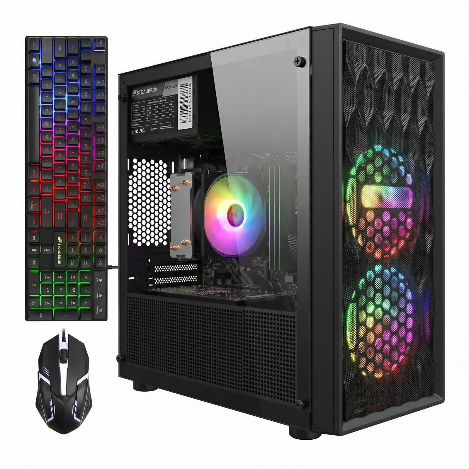 Gaming PC — Ryzen 5 5600X · 32GB RAM 3600MHz · RTX 3050 OC 6GB · 1TB NVMe SSD