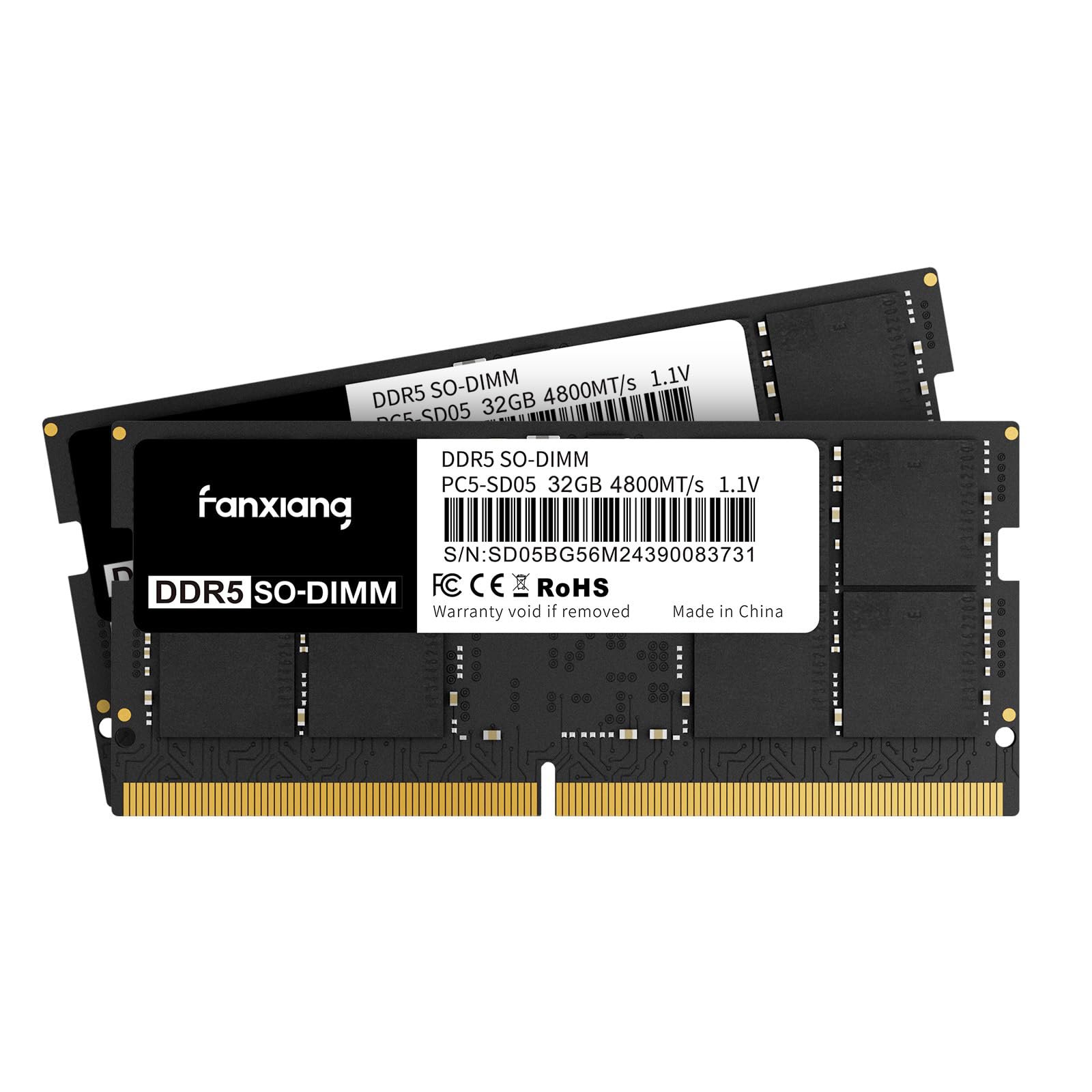 TEAMGROUP Elite SODIMM DDR5 32GB 4800MHz CL40 Non-ECC Unbuffered 1.1V 262 Pin Laptop Memory Module