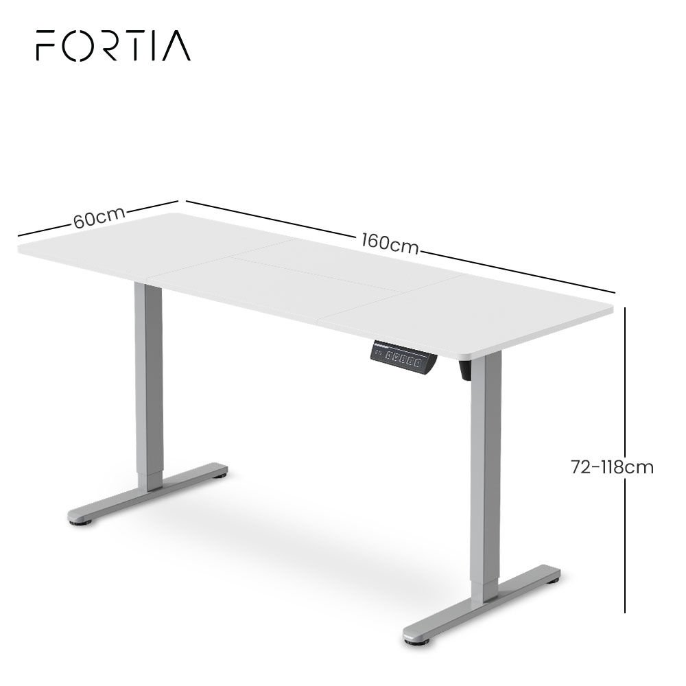 Home Desk - electric desk GD033 -MY05866 ( 140-80cm / 160-80cm ) height 72-118cm - White