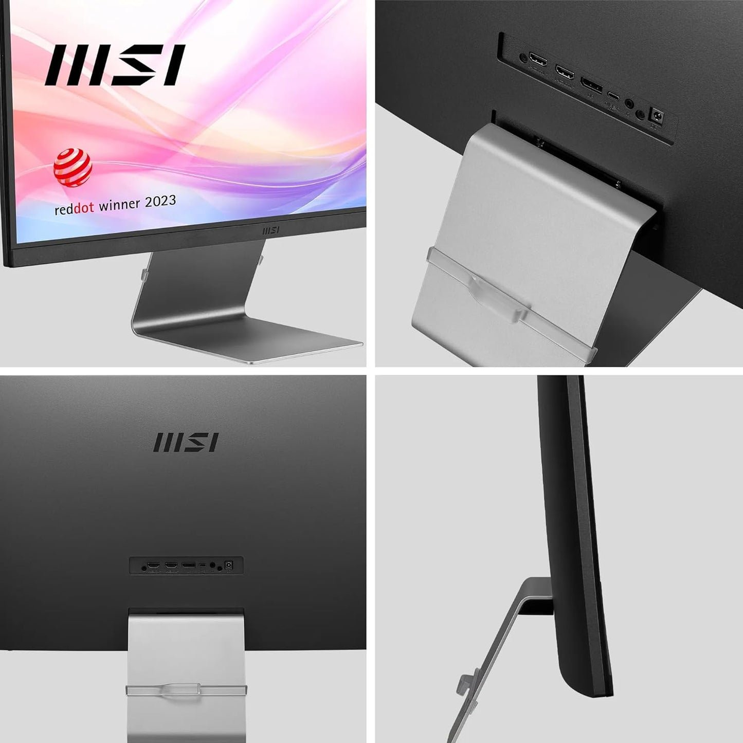 MSI Modern MD271UL 27 Inch, IPS Panel, 4K UHD 3840 x 2160, 60Hz, 4ms (GTG), Eye-Friendly Screen - 99% DCI - Silver