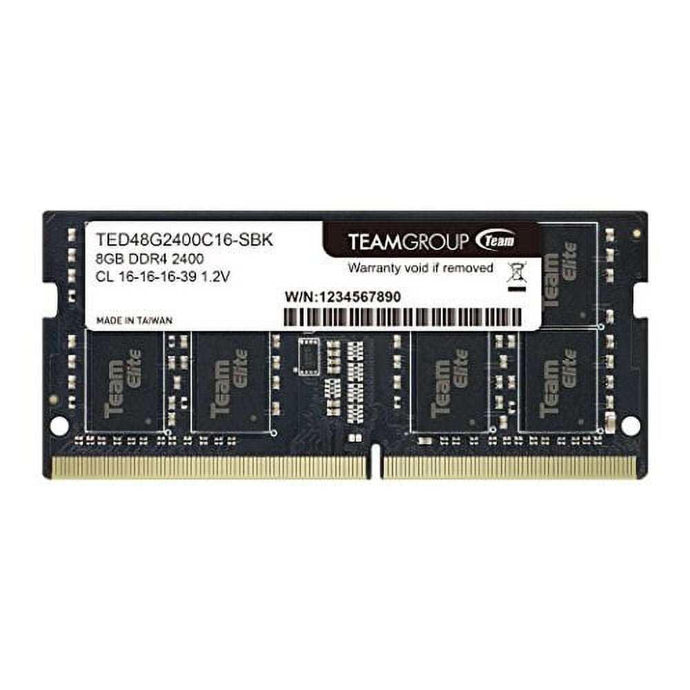 TEAMGROUP Elite DDR4 32GB Single 3200MHz PC4-25600 CL22 Unbuffered Non-ECC 1.2V SODIMM 260-Pin Laptop Notebook Memory Module Ram