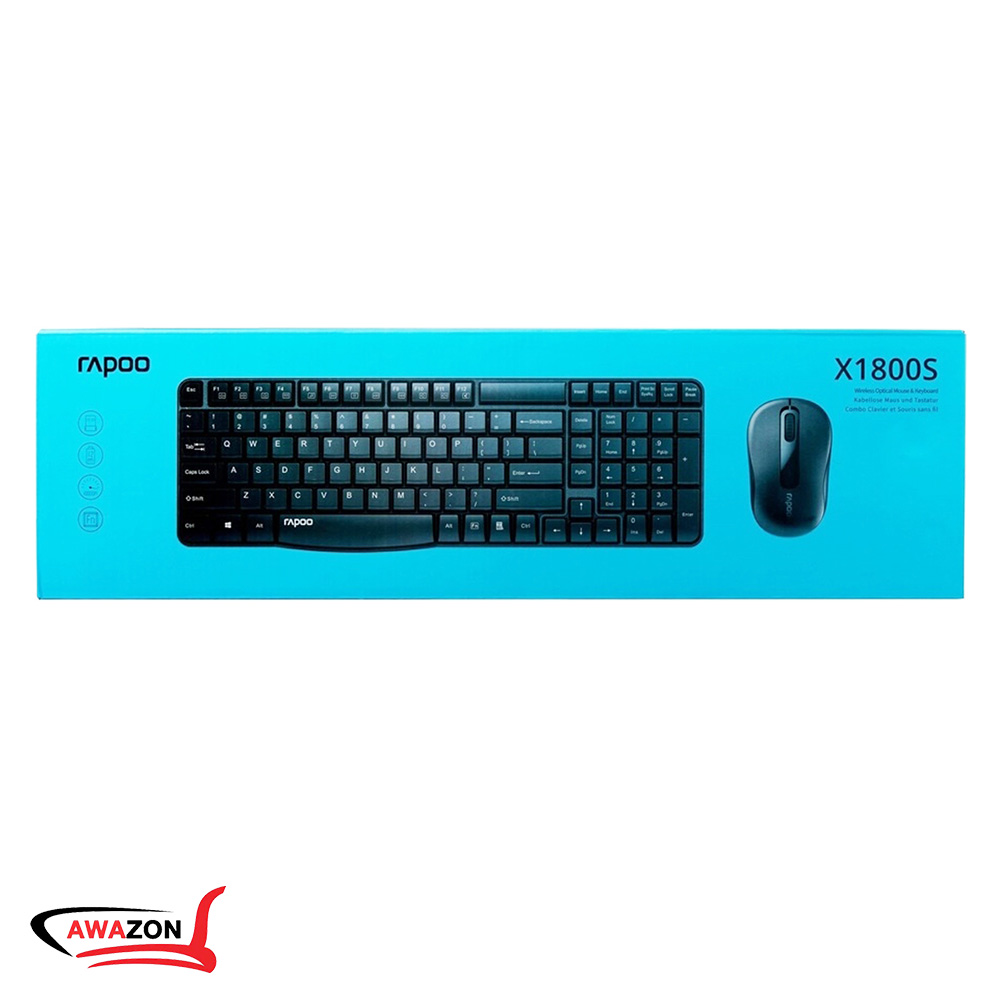 Rapoo Keyboard and Mouse Wireless X1800S