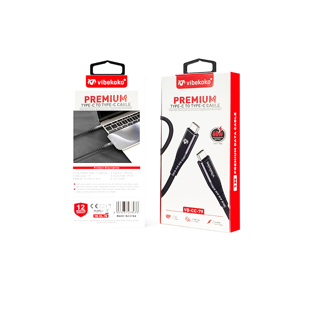 Vibekoko Type-C to Type-C Cable 60W VB-CC-79