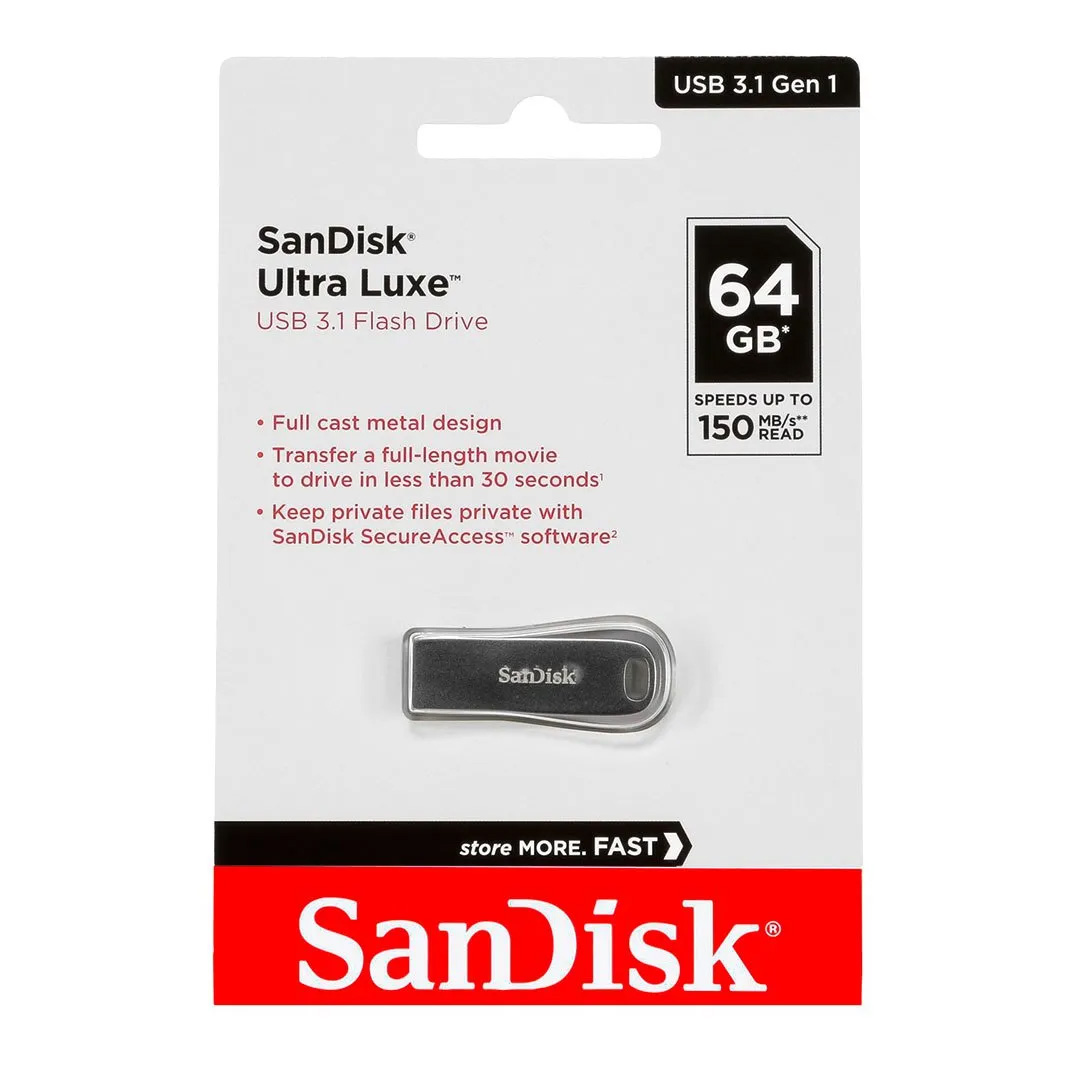 Flash SanDisk Ultra Luxe 64GB USB 3.1