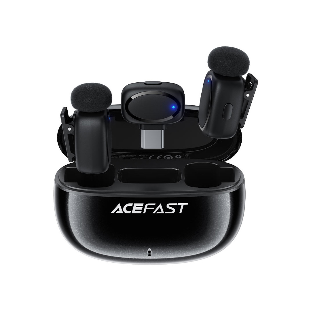 AceFast Dual Wireless Lavalier Mic R2