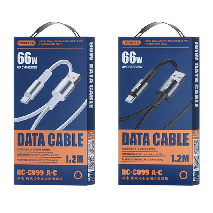Remax RC-C099 A-C USB to Type-C Data Cable 1.2m 66w