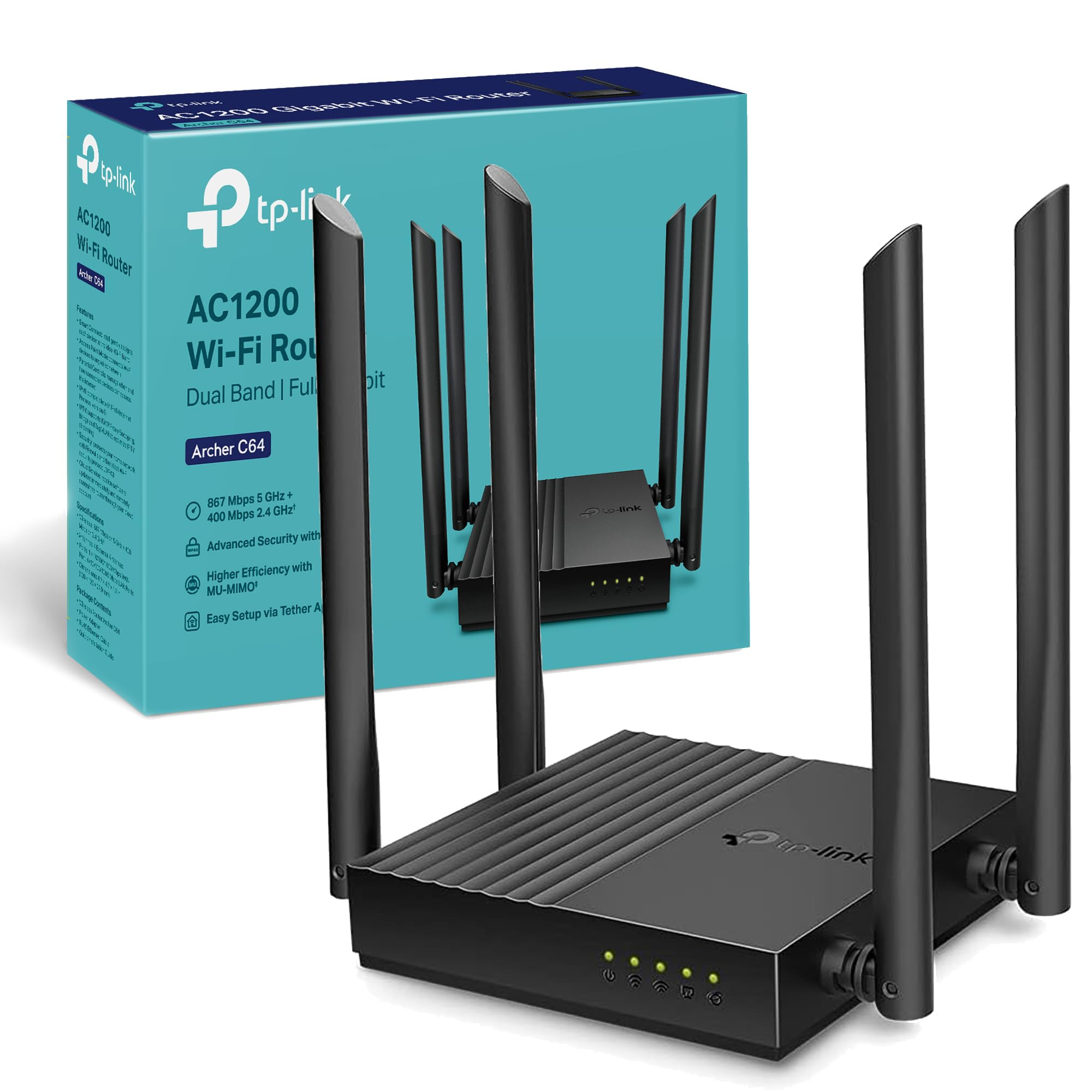 Router TP-Link 4 ANTENA C64