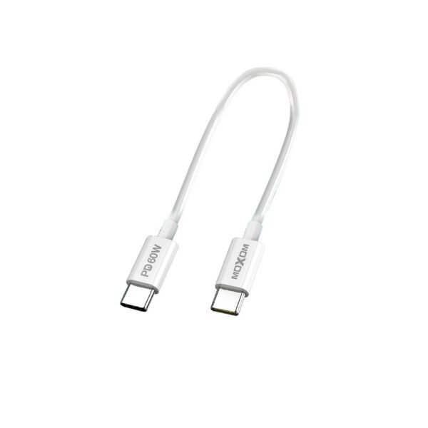 Type-C to Type-C Cable Data Moxom MX-CB128 60W PD 20CM - Image 1