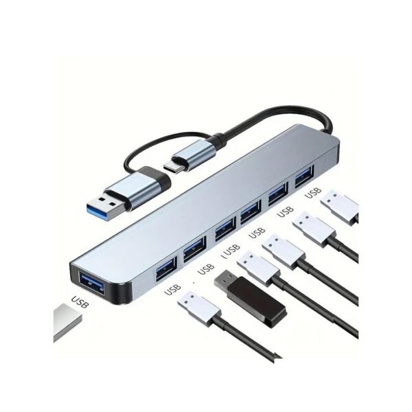 usb&typ-c to 7 port usb - Image 1