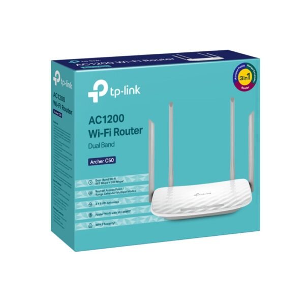 Router TP-LINK 4 ANTENA C50