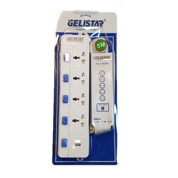 Taqsim Gelistar 4 Power and 2 USB 5m