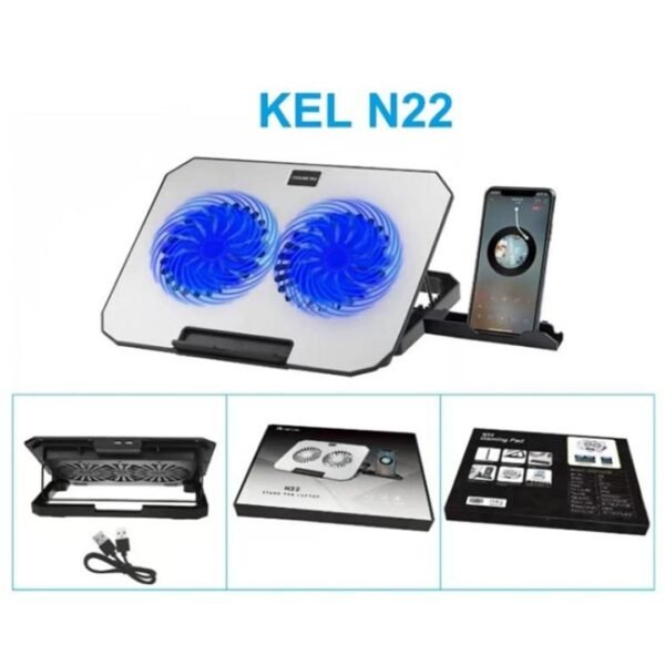 Stand Laptop Cooler 2 Fan N22