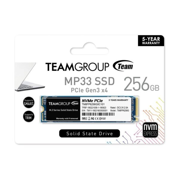 Hard TeamGroup 256GB SSD NVME MP33