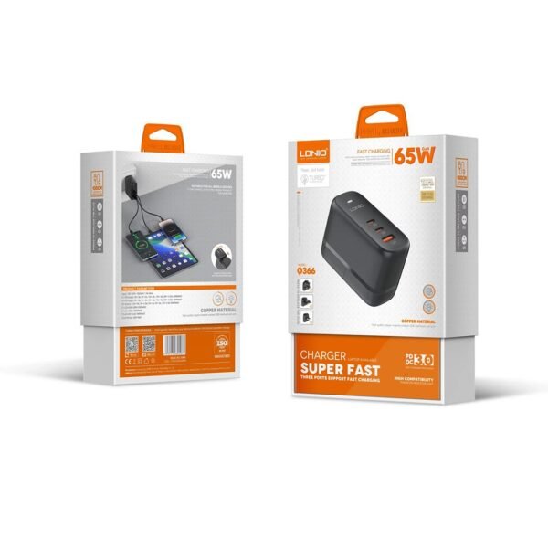 LDNIO Q366 Charger Super Fast 65W Turbo