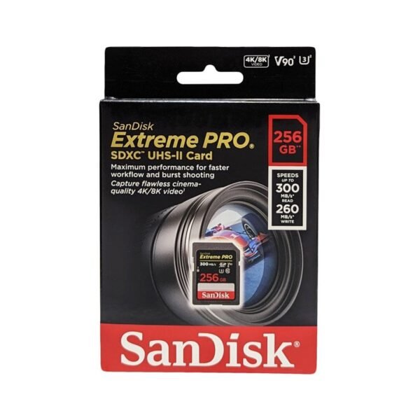 Sandisk Extreme Pro SD Card 256GB Original