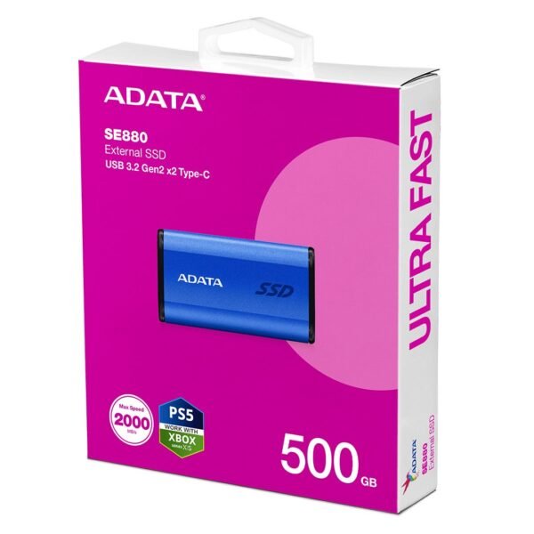 External Hard Adata 500GB SSD SE880 USB 3.2